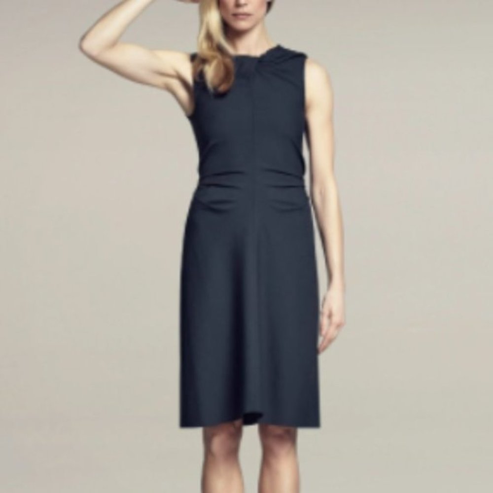 NWT MM Lafleur Eleanor Dress Midnight Blue Work Wear Size 2